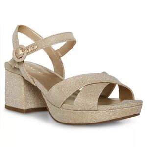 Anne Klein Silver/Gold Women's Sandals